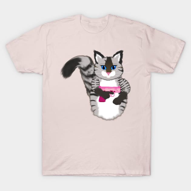 Pink Pistol Packing Pussy T-Shirt by CounterCultureWISE